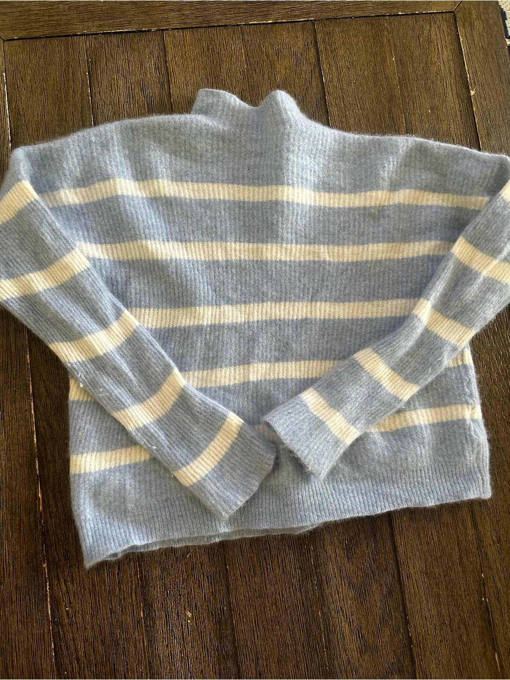 Vineyard Vines Cashmere Striped Cowlneck Sweater